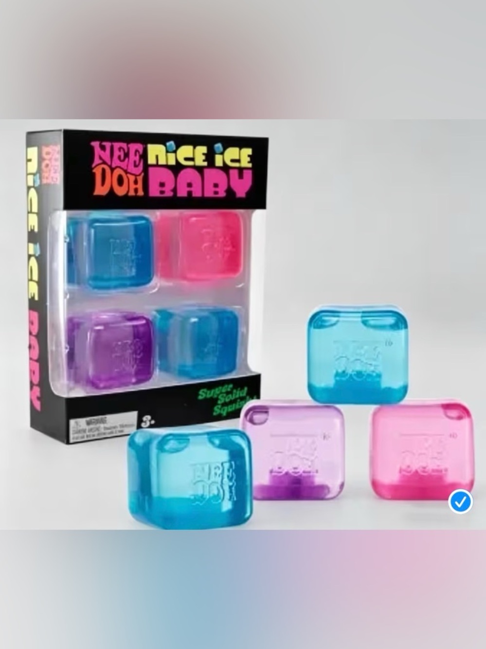 Needoh - Nice Ice Baby Set- Pink, Blue, Purple